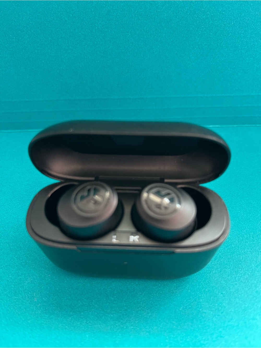 JLab Black Go Pop ANC True Wireless Earbuds Headphones w/ Charging Case